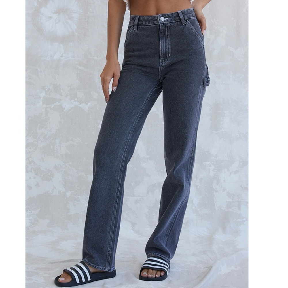 PacSun 90’s Boyfriend Carpenter Jeans in Black - Picture 6 of 15